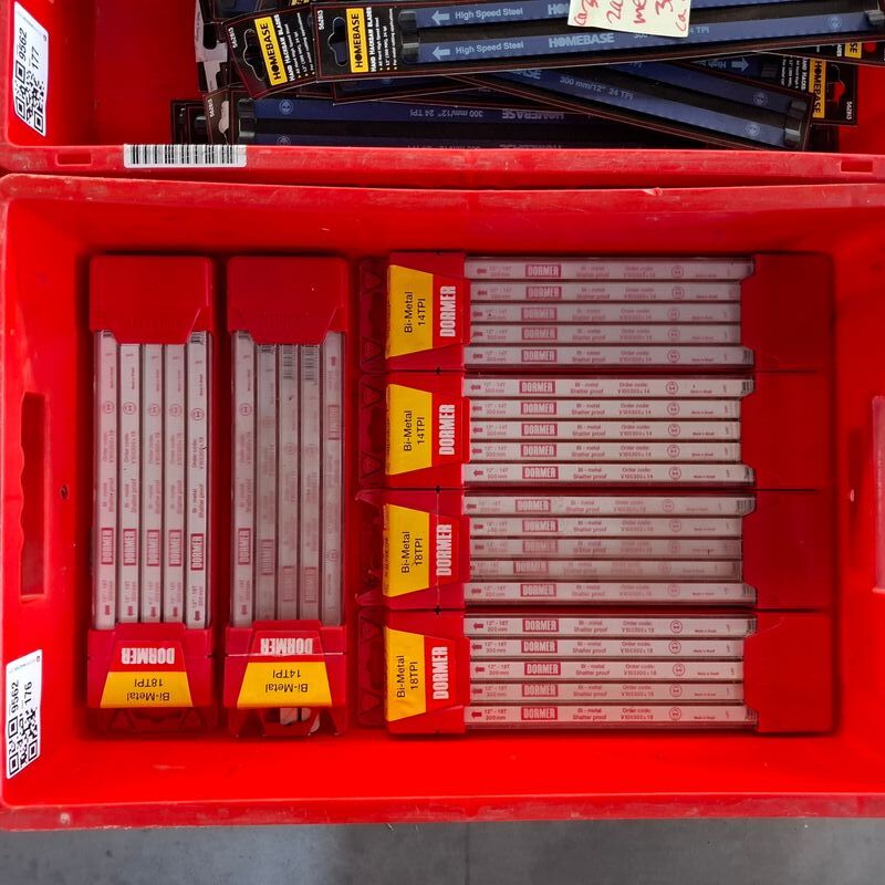 6x set a 100 stuks Zaagblad Dormer, Bi-metal 14TPI, Bi-metal 18TPI – kavel bij Onlineveilingmeester, Winsum