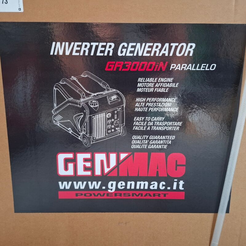 Generator Genmac, GR3000iN – foto 6 – kavel bij Onlineveilingmeester, Winsum