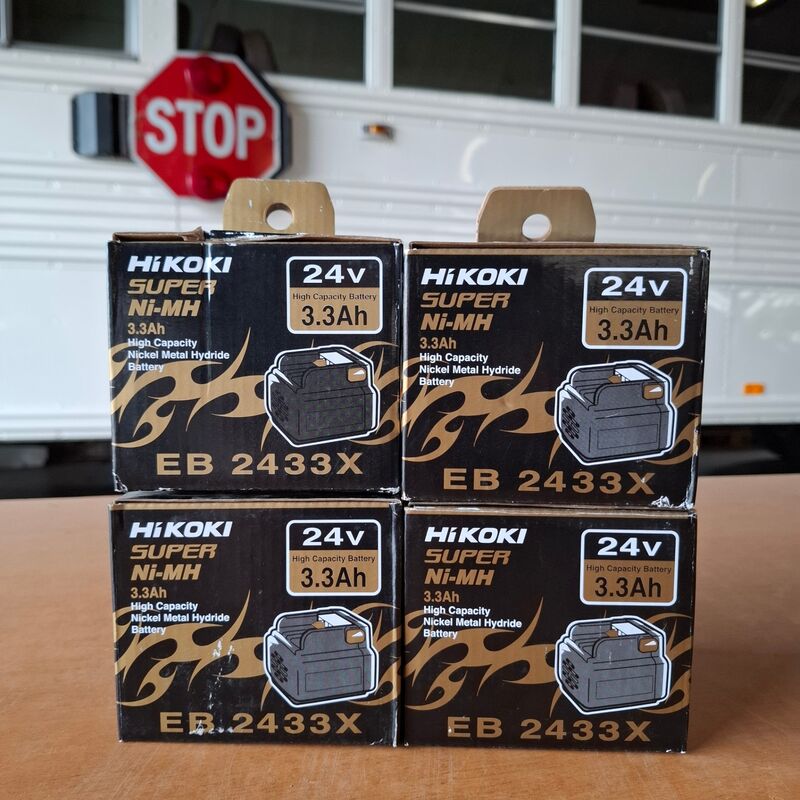 4x Accu Hikoki, EB 2433X 24V 3.3Ah – kavel bij Onlineveilingmeester, Winsum