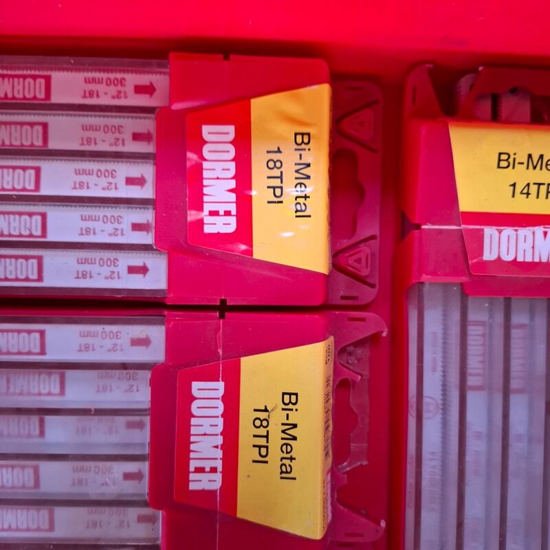 6x set a 100 stuks Zaagblad Dormer, Bi-metal 14TPI, Bi-metal 18TPI – foto 2 – kavel bij Onlineveilingmeester, Winsum