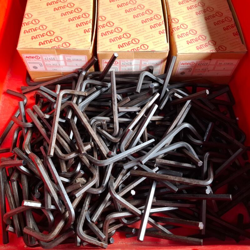 Ca. 500x Inbussleutel AMF, 6mm – foto 2 – kavel bij Onlineveilingmeester, Winsum