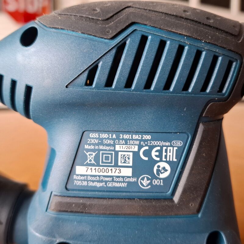 Vlakschuurmachine Bosch, GSS 160-1 A – foto 4 – kavel bij Onlineveilingmeester, Winsum