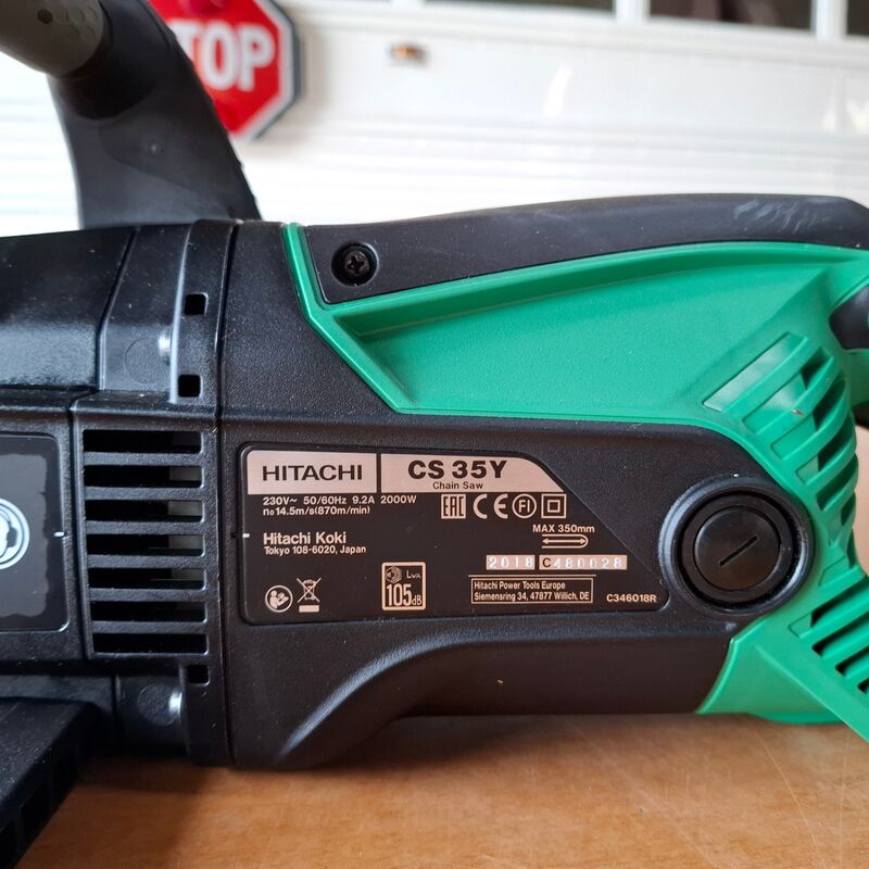 Elektrische kettingzaag Hitachi, CS35Y – foto 5 – kavel bij Onlineveilingmeester, Winsum