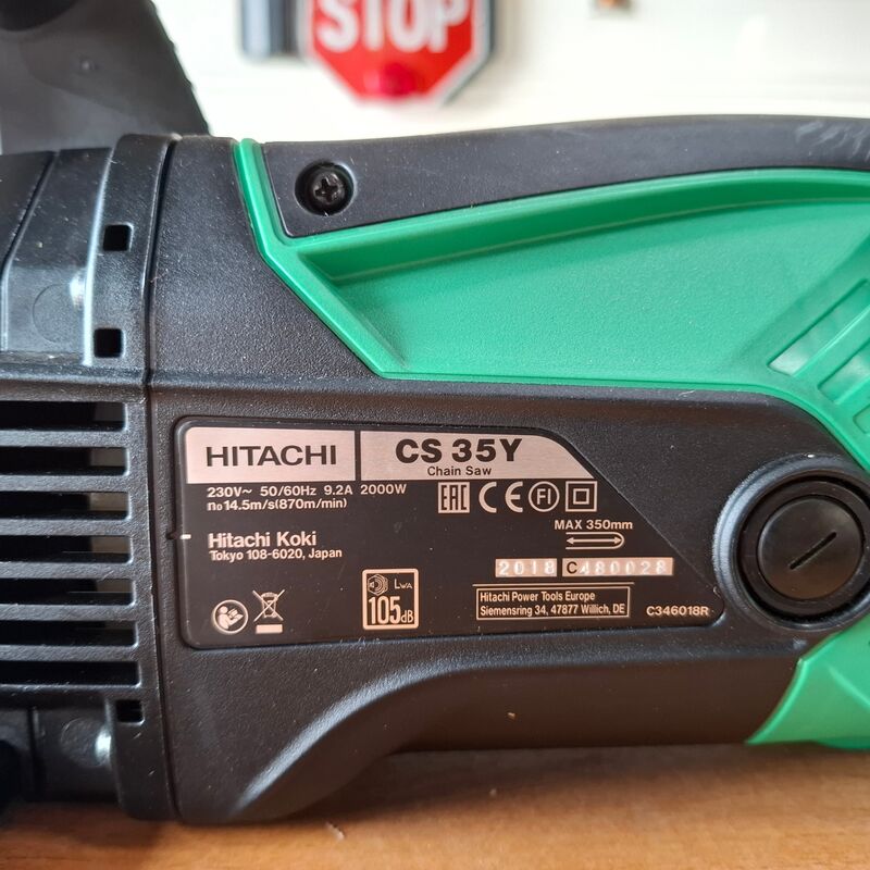 Elektrische kettingzaag Hitachi, CS35Y, bouwjaar 2018 – foto 6 – kavel bij Onlineveilingmeester, Winsum