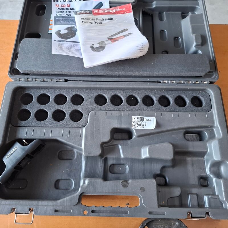 Hydraulisch krimpgereedschap Ridgid, RE 130-M – foto 6 – kavel bij Onlineveilingmeester, Winsum