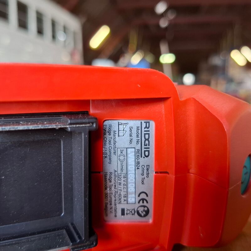 Accu krimpgereedschap Ridgid, RE60 – foto 6 – kavel bij Onlineveilingmeester, Winsum