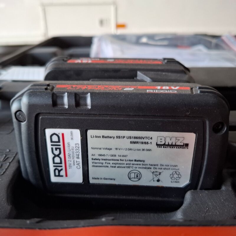 Accu krimpgereedschap Ridgid, RE60 – foto 10 – kavel bij Onlineveilingmeester, Winsum