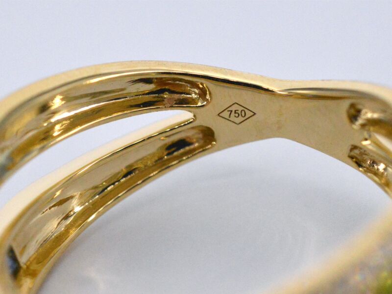 Gouden ring met diamanten en multicolour saffieren – foto 10 – kavel bij Onlineveilingmeester