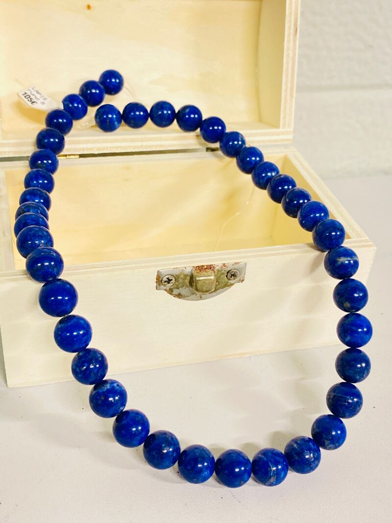 Lapis Lazuli kogels 10-11mm streng – foto 3 – kavel bij Onlineveilingmeester, Gramsbergen