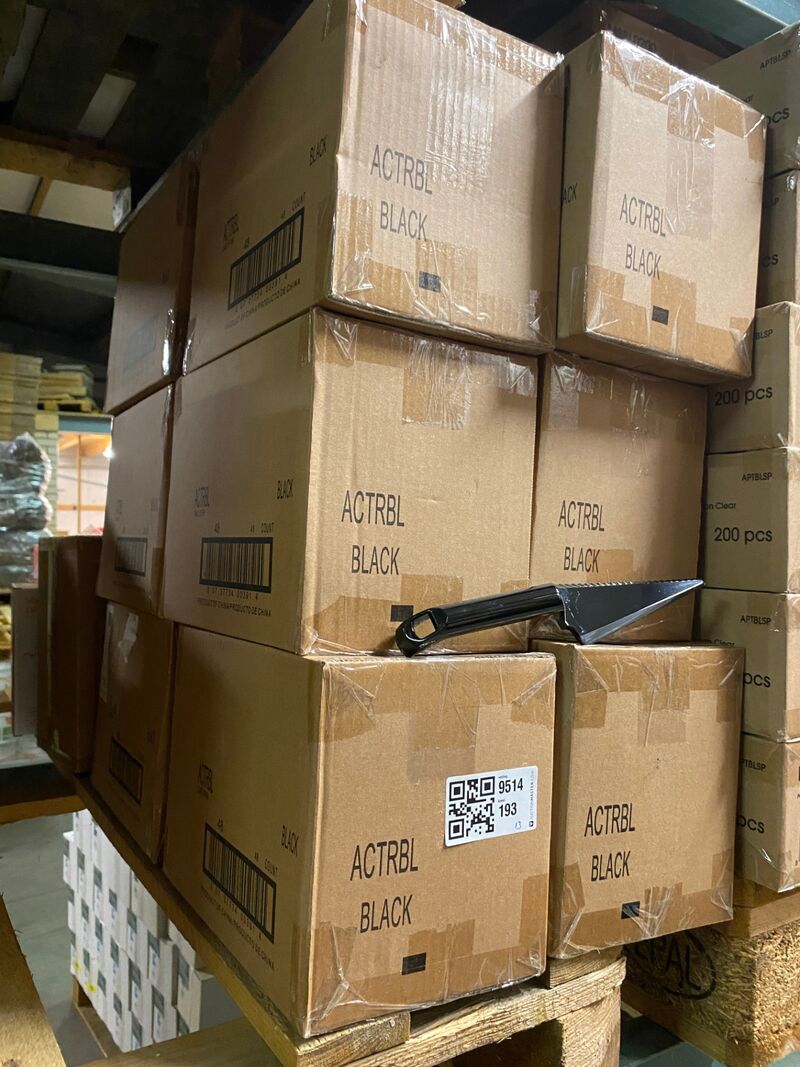 Ca. 624x Stuks luxe taartschep, zwart – kavel bij Onlineveilingmeester, Gramsbergen