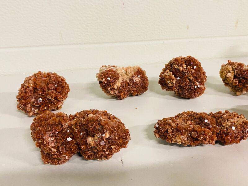 7x Aragoniet ruwe clusters – foto 6 – kavel bij Onlineveilingmeester, Gramsbergen