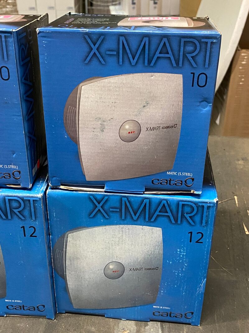 4x Badkamerventilator, X-MART, INOX T, rvs – foto 2 – kavel bij Onlineveilingmeester, Gramsbergen