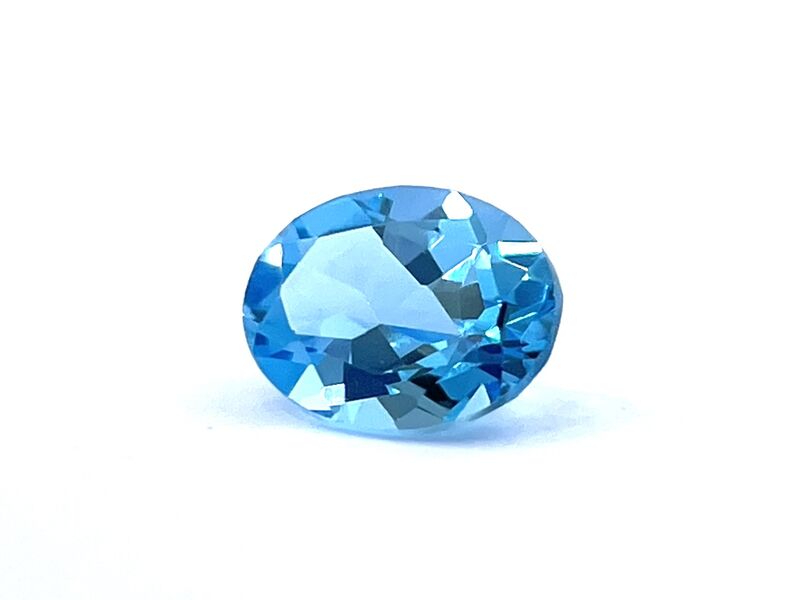 Topaas - circa 1.50 carat swiss blue topaas – foto 2 – kavel bij Onlineveilingmeester
