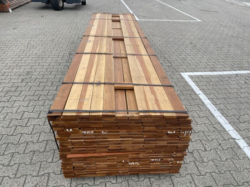 Ca. 86x Guyana Ipé Planken Geschaafd Country Grade, 21x90mm, lengte 13/395cm, 73/430cm – kavel bij Onlineveilingmeester