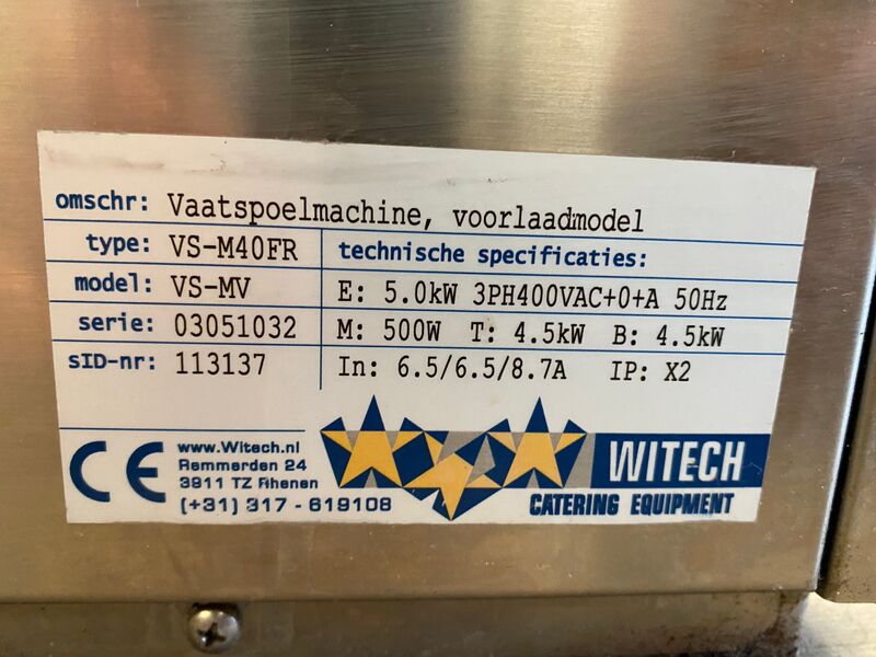 Vaatspoelmachine, Witech – foto 3 – kavel bij Onlineveilingmeester, Gramsbergen