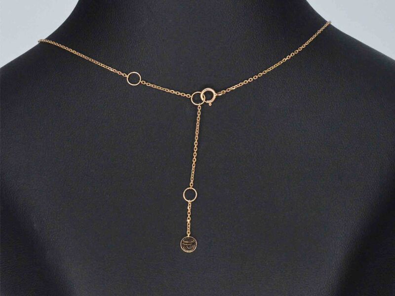 Gouden halsketting met diamanten – foto 5 – kavel bij Onlineveilingmeester