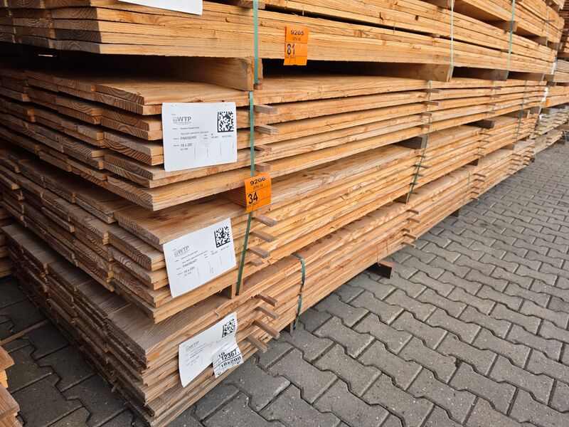 Ca. 100x Douglas Planken Fijnbezaagd, 18x200mm, lengte 500cm – foto 4 – kavel bij Onlineveilingmeester