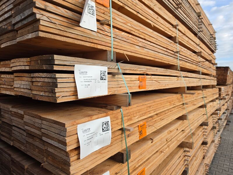 Ca. 45x Douglas Planken Fijnbezaagd, 18x200mm, lengte 500cm – foto 4 – kavel bij Onlineveilingmeester