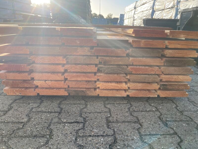 Ca. 94x Douglas Zweeds Rabat, 26x190mm, lengte 400cm – foto 2 – kavel bij Onlineveilingmeester