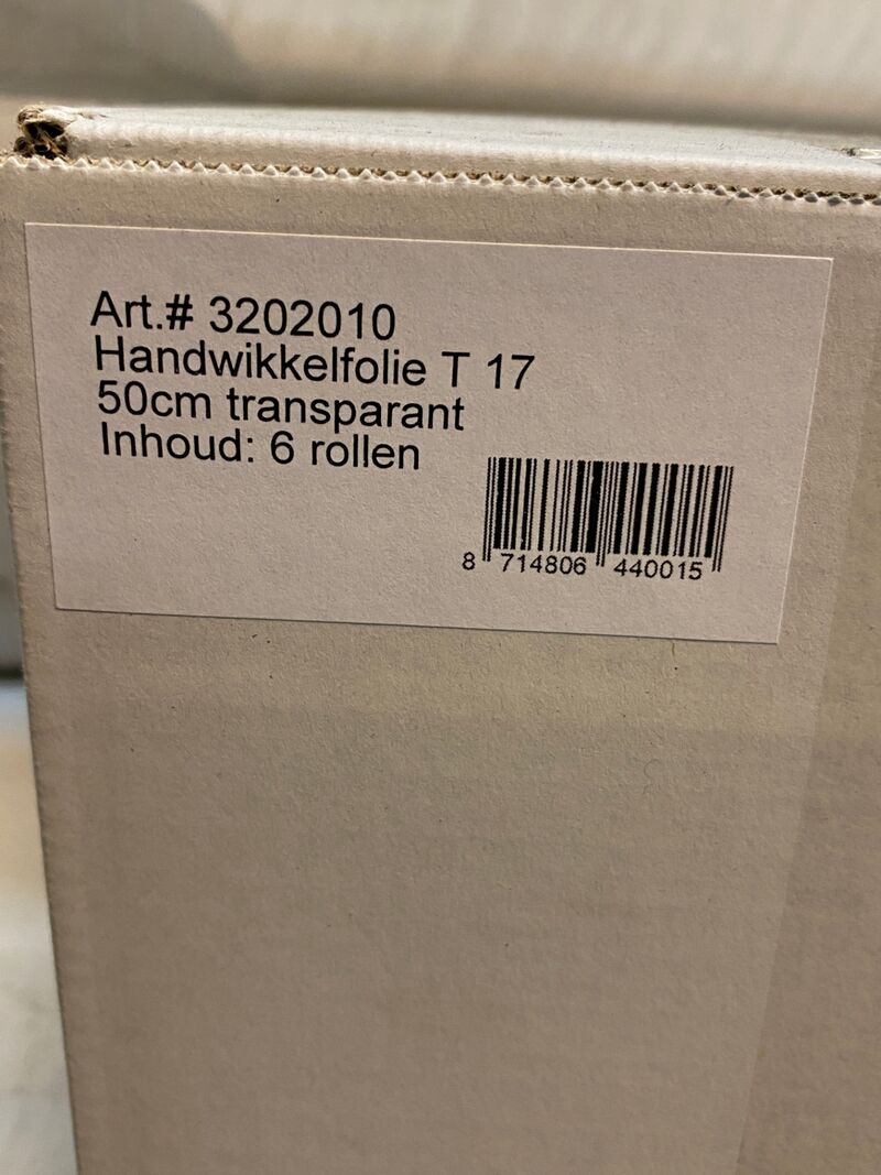 Ca. 72x Rollen handwikkelfolie, transparant – foto 3 – kavel bij Onlineveilingmeester, Gramsbergen