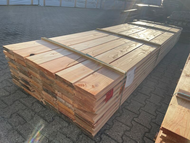Ca. 96x Douglas Zweeds Rabat, 26x190mm, lengte 400cm – foto 3 – kavel bij Onlineveilingmeester