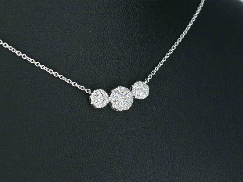Witgouden ketting met briljant geslepen diamanten – foto 4 – kavel bij Onlineveilingmeester