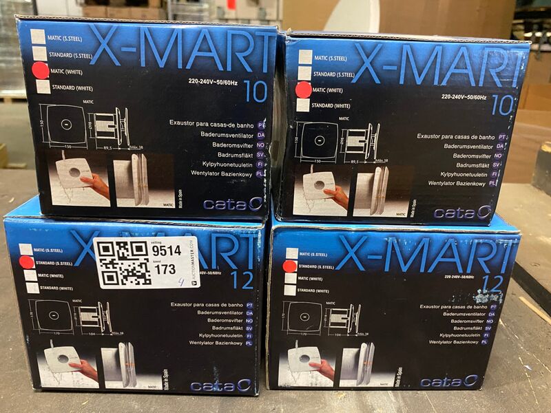 4x Badkamerventilator, X-MART, INOX T, rvs – foto 5 – kavel bij Onlineveilingmeester, Gramsbergen