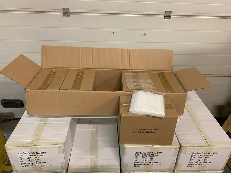Ca. 20x Doosje a 1000 stuks gripzakjes 150x200mm – kavel bij Onlineveilingmeester, Gramsbergen
