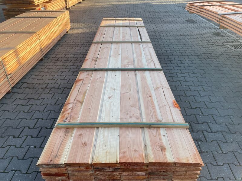 Ca. 72x Douglas Wisselsponning/Halfhoutsrabat, 18x190mm, lengte 500cm – kavel bij Onlineveilingmeester