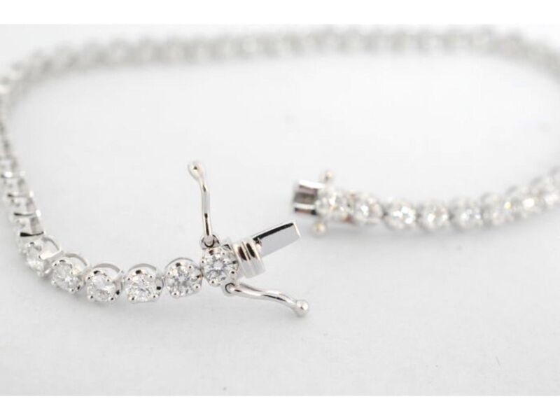Tennisarmband met 1.30 carat diamanten – foto 5 – kavel bij Onlineveilingmeester