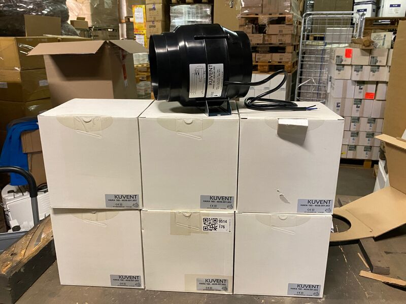 5x Buisventilator hittebestendig, Kuvant, Etaline, M Ø160 mm – kavel bij Onlineveilingmeester, Gramsbergen