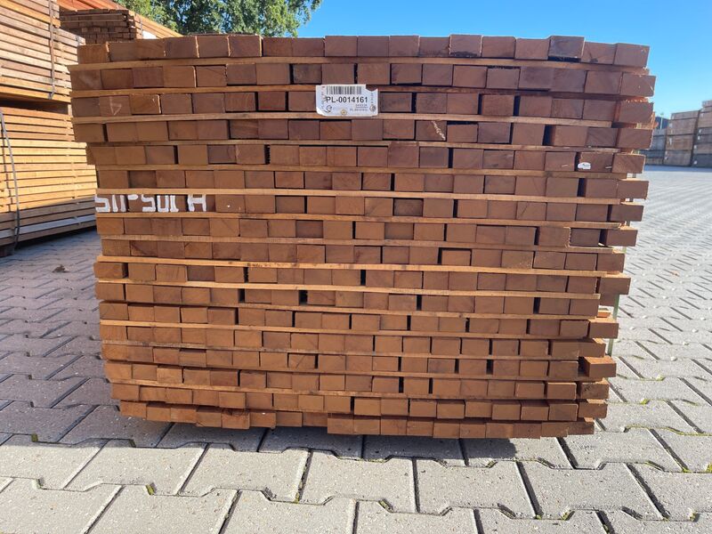 Ca. 84x Guyana Teak Latten Fijnbezaagd, 31x50mm, lengte 29/365cm, 55/400cm – foto 3 – kavel bij Onlineveilingmeester