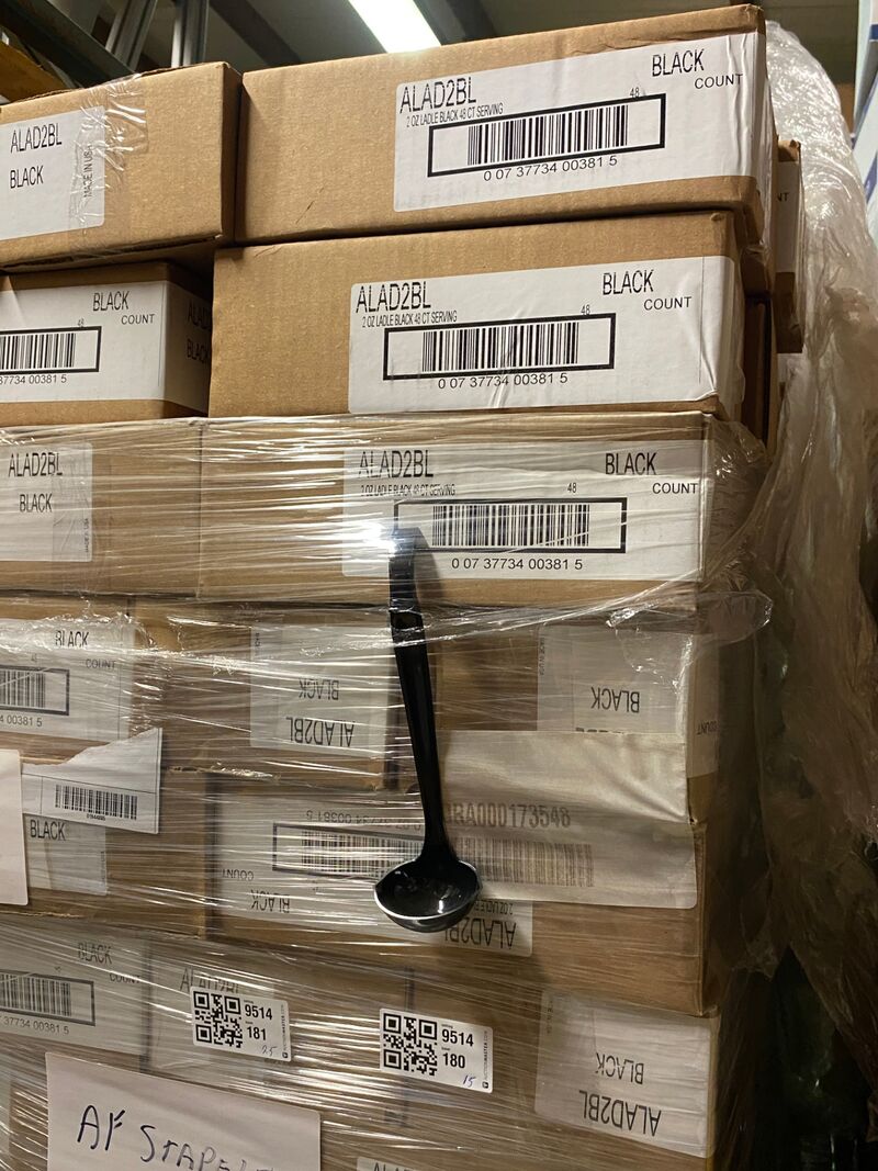 Ca. 720x Stuks luxe opscheplepel, zwart – kavel bij Onlineveilingmeester, Gramsbergen