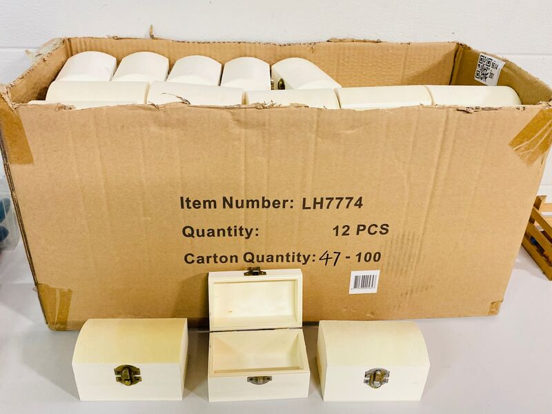 Ca. 72x Houten schatkistjes – kavel bij Onlineveilingmeester, Gramsbergen