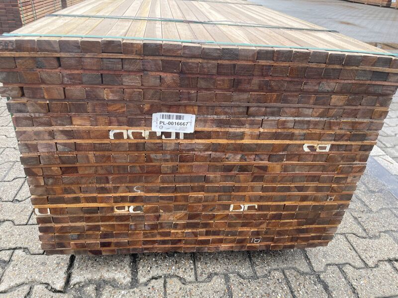 Ca. 418x Guayana Ipé Latten Geschaafd, 25x40mm, lengte 155cm – foto 3 – kavel bij Onlineveilingmeester