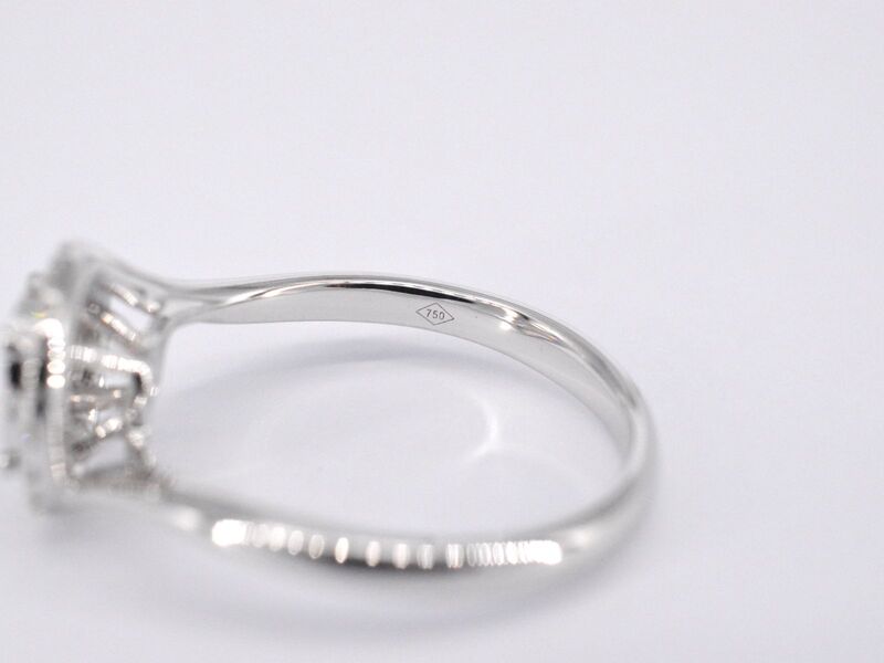 Witgouden entourage slagring met diamanten – foto 8 – kavel bij Onlineveilingmeester