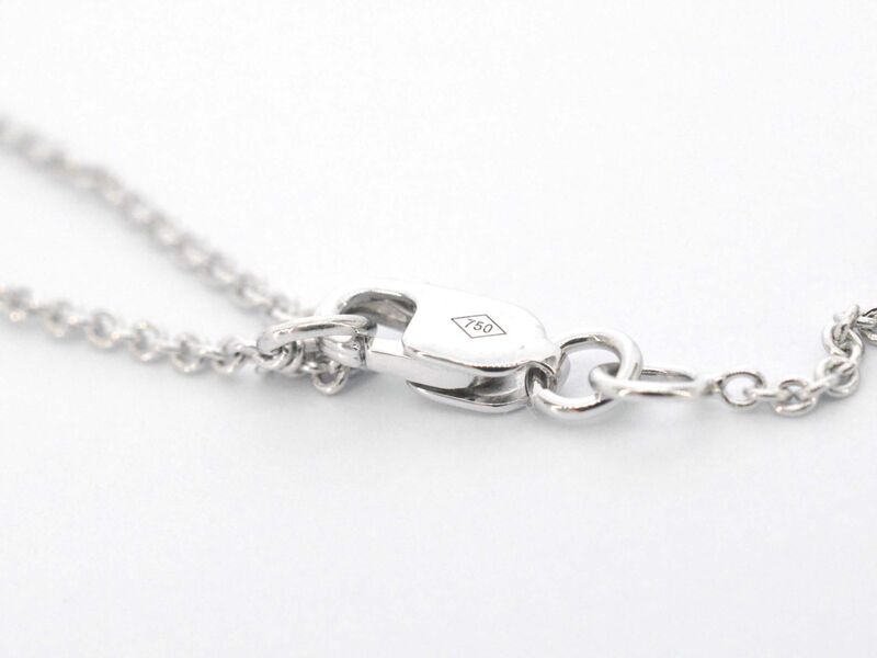 Witgouden hartvormige hanger en collier vol met diamanten – foto 8 – kavel bij Onlineveilingmeester
