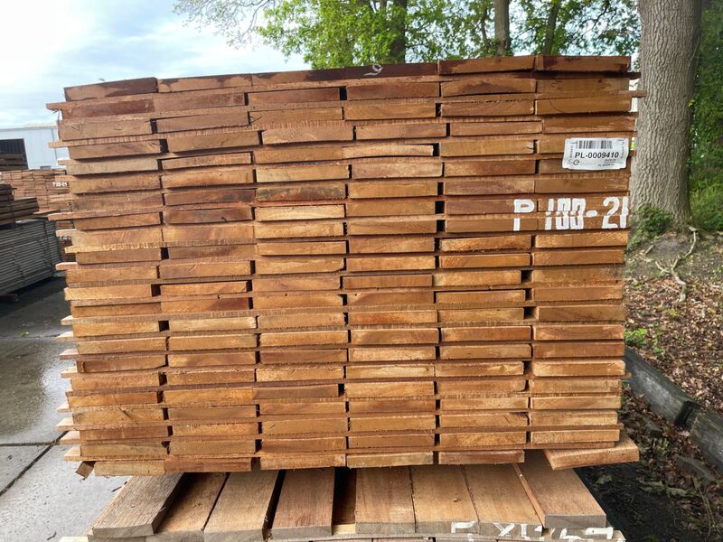 Ca. 138x Guyana Teak Beschoeiingsplanken, 20x150mm, lengte 120/300cm, 18/400cm – foto 3 – kavel bij Onlineveilingmeester