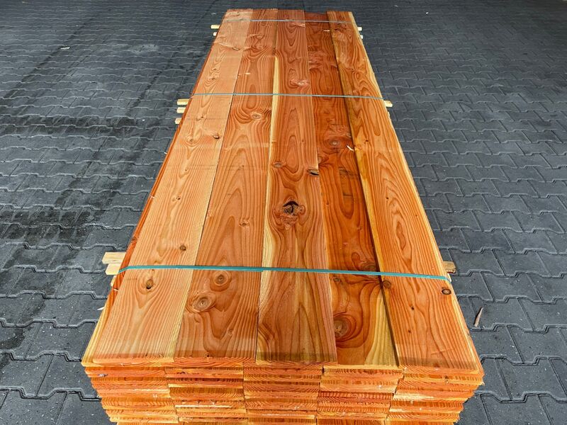 Ca. 45x Douglas Planken Fijnbezaagd, 18x200mm, lengte 500cm – kavel bij Onlineveilingmeester