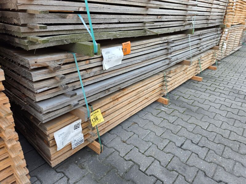 Ca. 60x Douglas Planken Fijnbezaagd, 22x200mm, lengte 400cm – foto 4 – kavel bij Onlineveilingmeester