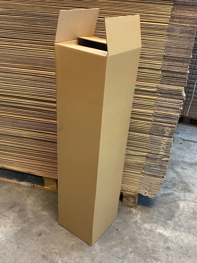 Ca. 250x Kokerdozen, bruin, 25x25x105cm – foto 2 – kavel bij Onlineveilingmeester, Gramsbergen