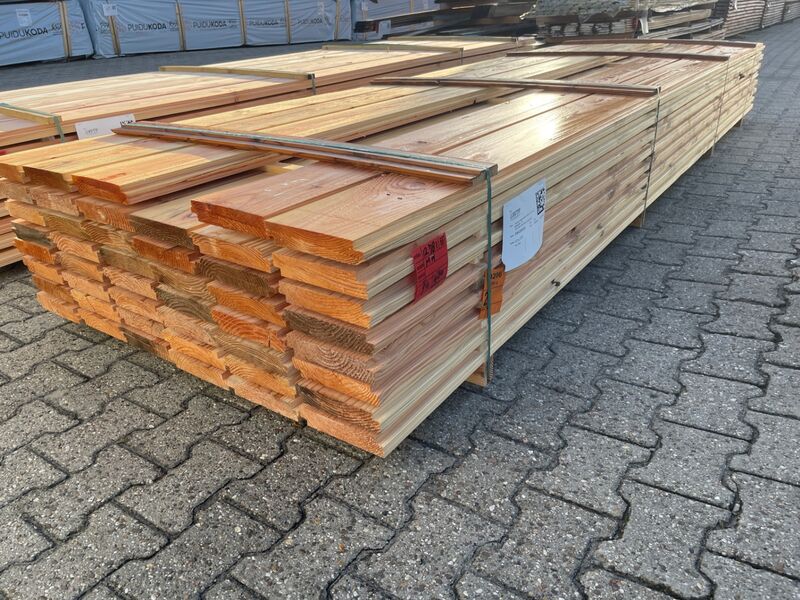 Ca. 94x Douglas Zweeds Rabat, 26x190mm, lengte 400cm – foto 3 – kavel bij Onlineveilingmeester