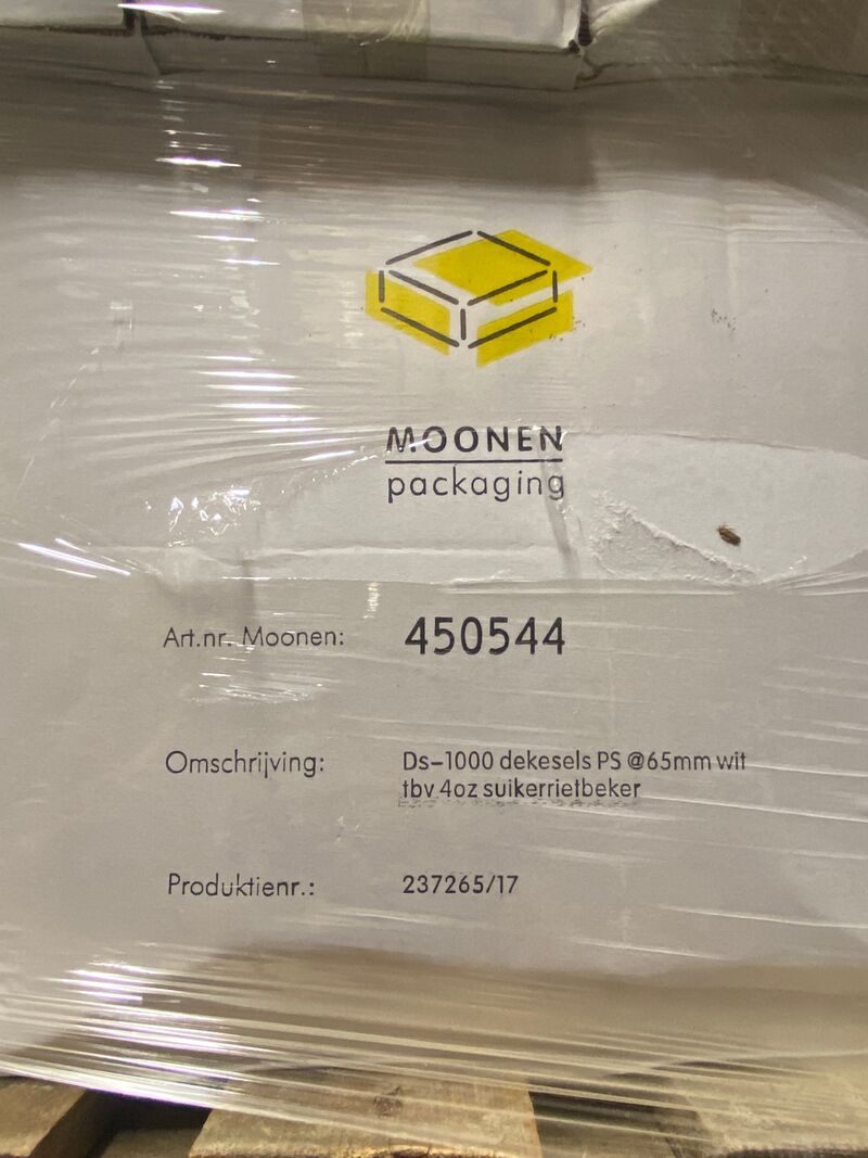 Pallet vol dozen a ca. 1000 deksels t.b.v. koffiebekers – foto 2 – kavel bij Onlineveilingmeester, Gramsbergen