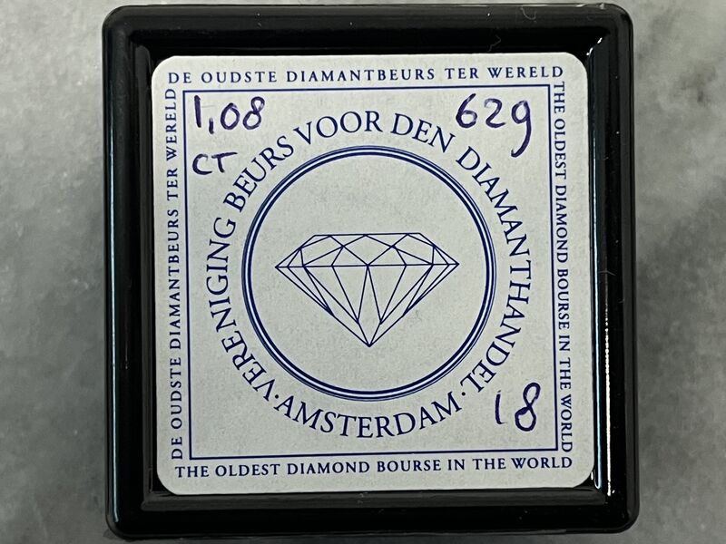 Diamant - 1.08 carat echte diamant – foto 2 – kavel bij Onlineveilingmeester
