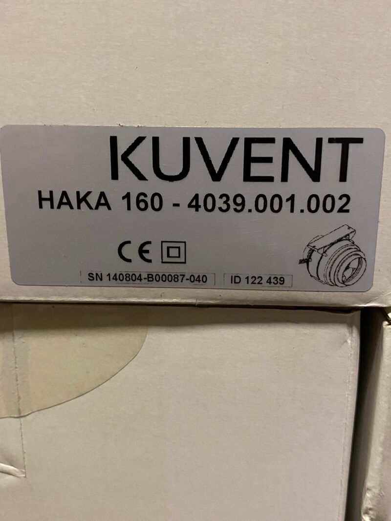 5x Buisventilator hittebestendig, Kuvant, Etaline, M Ø160 mm – foto 4 – kavel bij Onlineveilingmeester, Gramsbergen