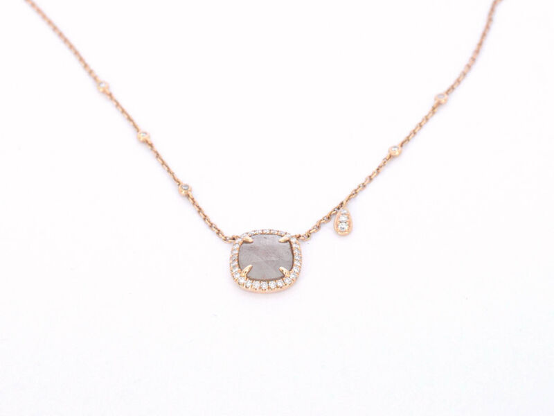Gouden halsketting met diamanten – foto 6 – kavel bij Onlineveilingmeester