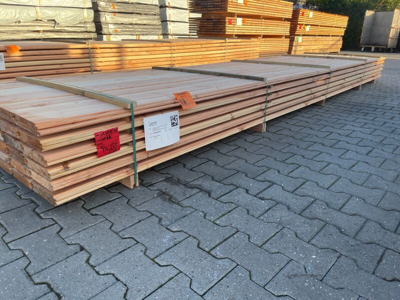 Ca. 72x Douglas Wisselsponning/Halfhoutsrabat, 18x190mm, lengte 500cm – foto 3 – kavel bij Onlineveilingmeester