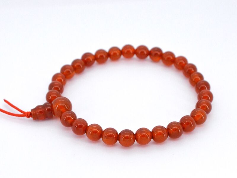 Armband met natuurlijke carneool edelstenen - juwelierskwaliteit – foto 2 – kavel bij Onlineveilingmeester