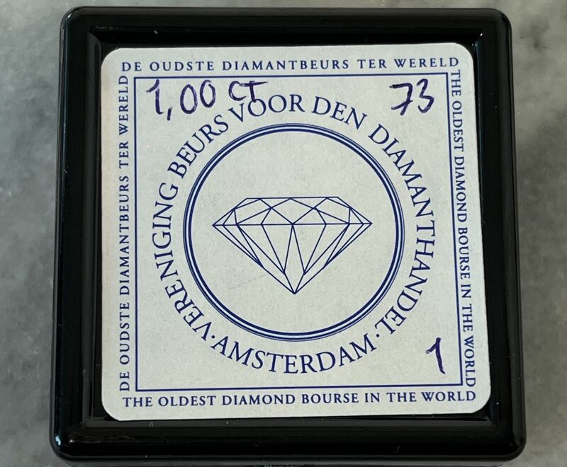 Diamant - 1.00 carat echte natuurlijke hart geslepen diamant (GIA gecertificeerd) – foto 5 – kavel bij Onlineveilingmeester