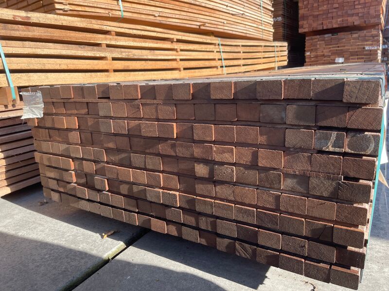 Ca. 180x Angelim Pedra Regels Geschaafd, 35x50mm, lengte 305cm – foto 2 – kavel bij Onlineveilingmeester